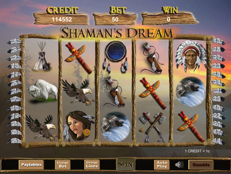 Shaman’s Dream gameplay slot