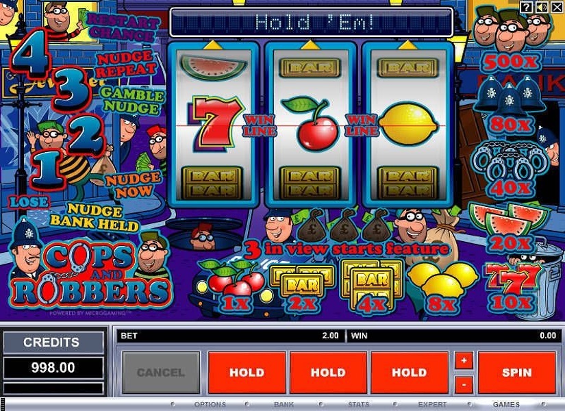 Cops and Robbers gameplay slot