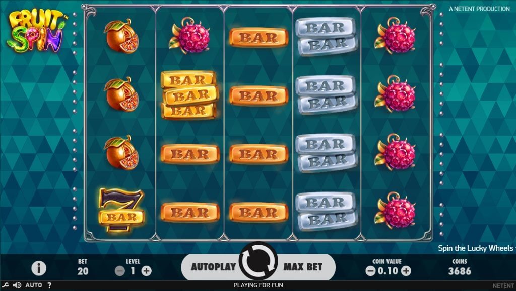 Fruit Spin Slot Gameplay