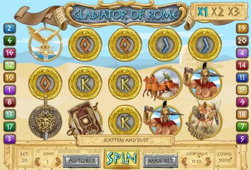 Gladiator of Rome Slot Bonus