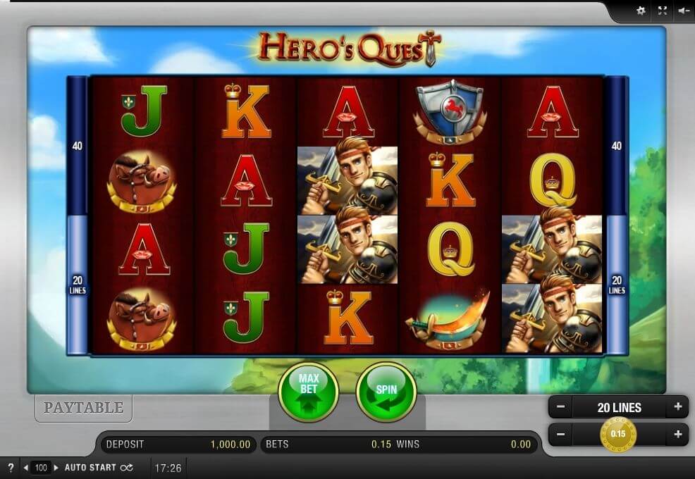 Heroes Quest Slot Gameplay