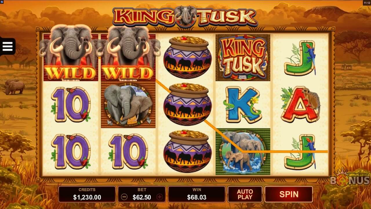 KIng Tusk Slot Gameplay