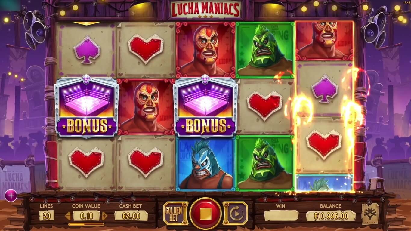 Lucha Maniacs Slot Bonus