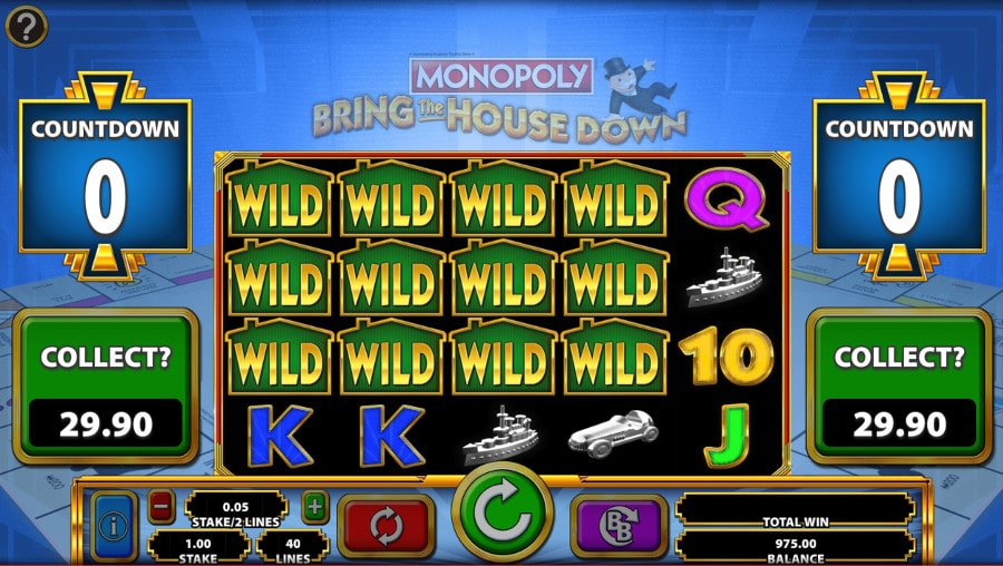 Monopoly Bring The House Down Slot Gameplay