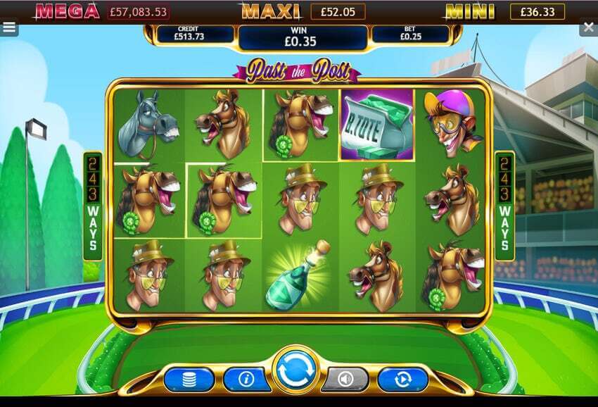 Past the Post Jackpot Slot Gameplay