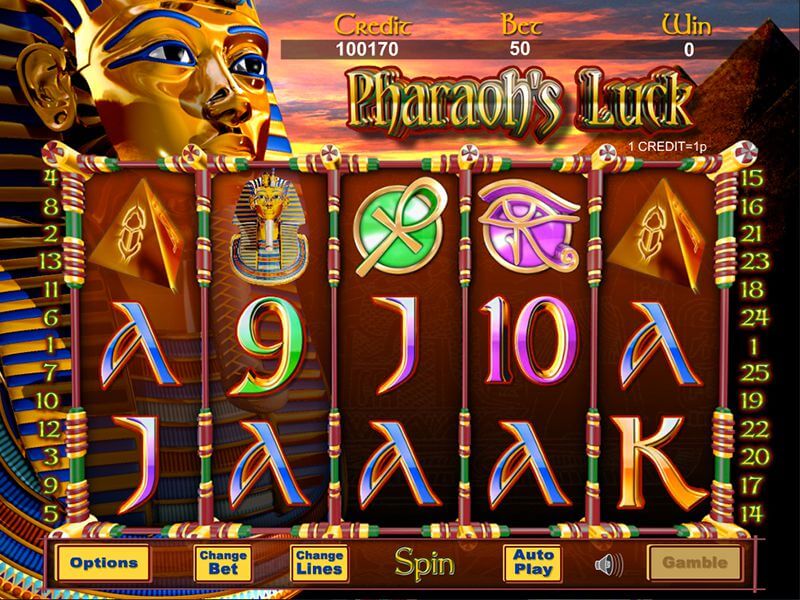 Pharaohs Luck Slot Gameplay