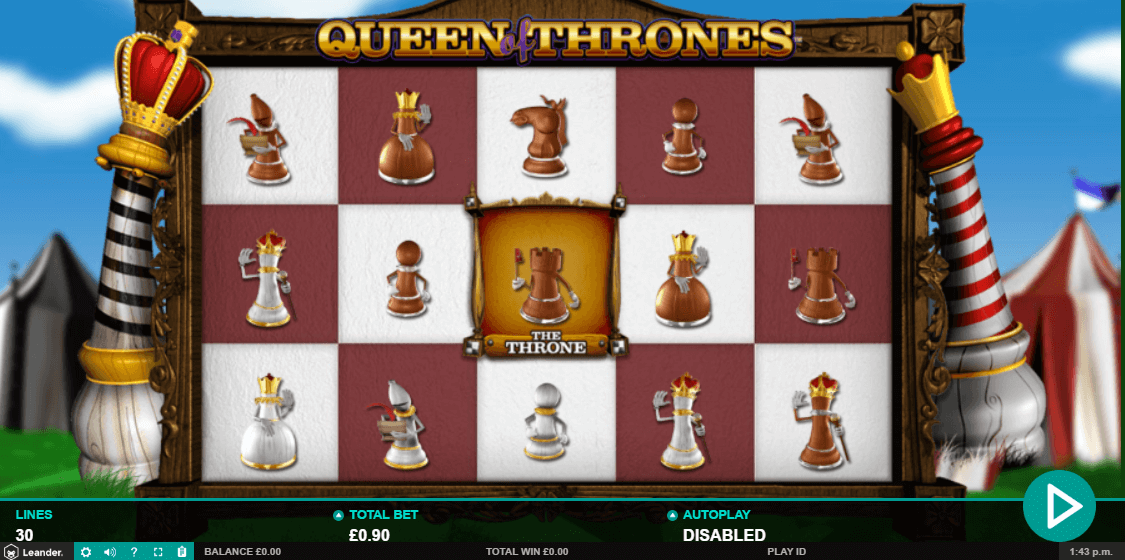Queen of Thrones Slot Gameplay