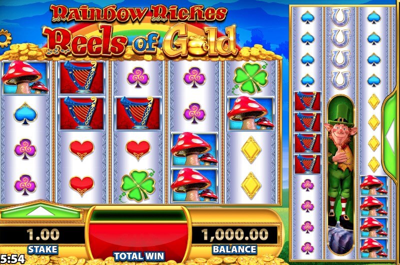 Rainbow Riches Reels of Gold Slot Gameplay
