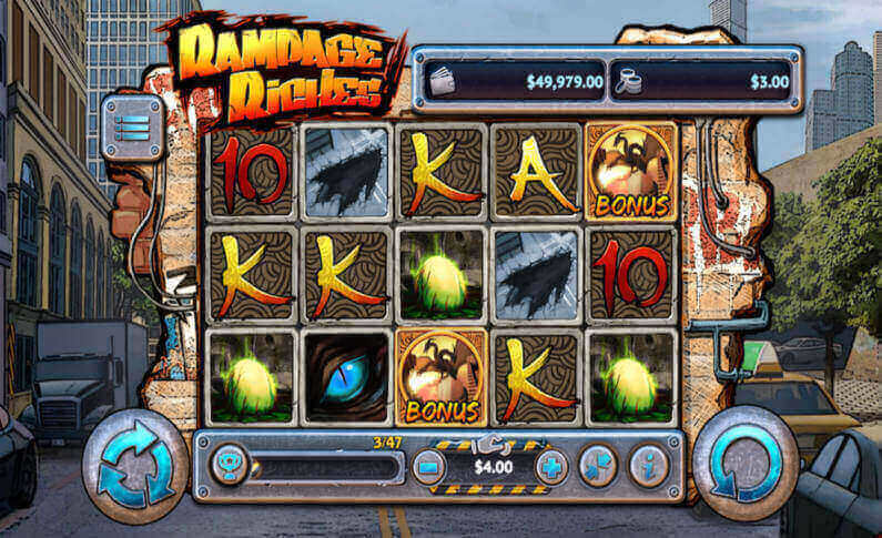 Rampage Riches Slot Gameplay