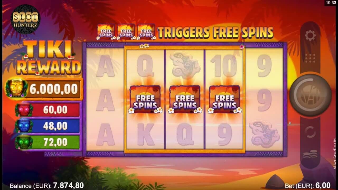 Tiki Reward Slot Bonus