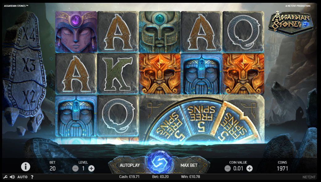 Asgardian Stones gameplay casino