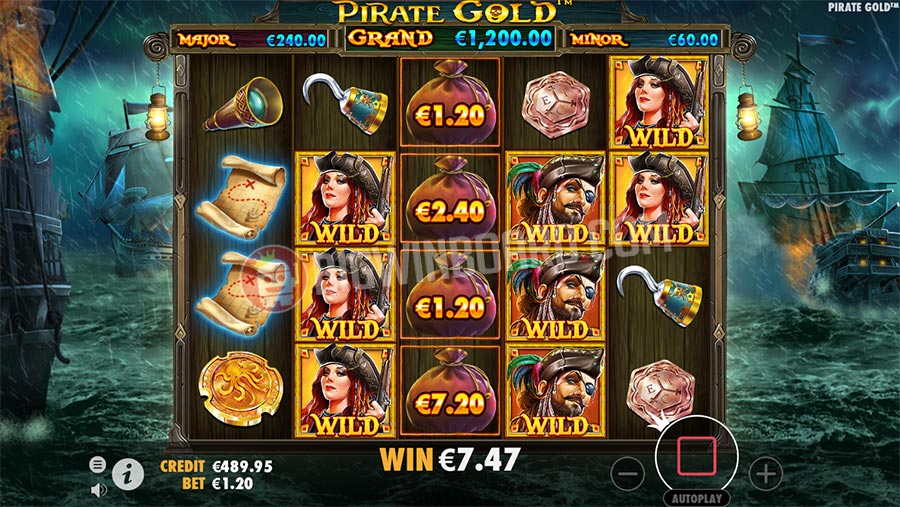 Pirate Gold Casino Game Graphics