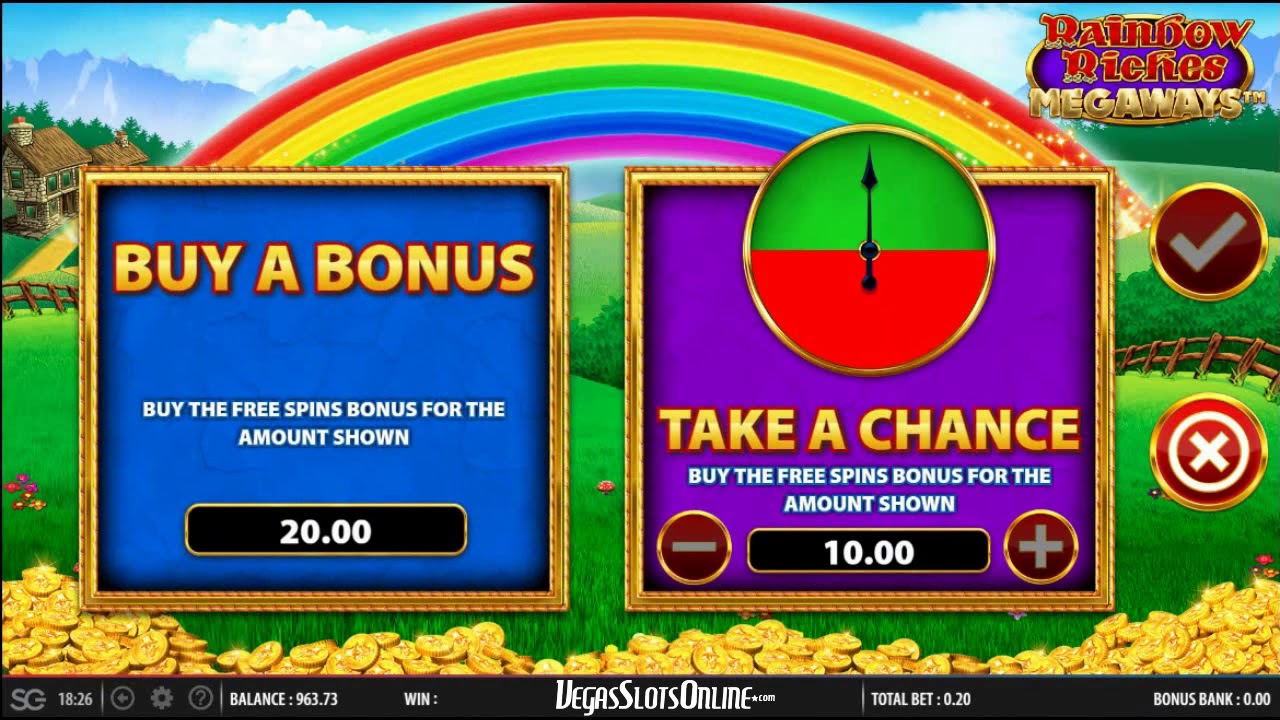 rainbow riches bonuses