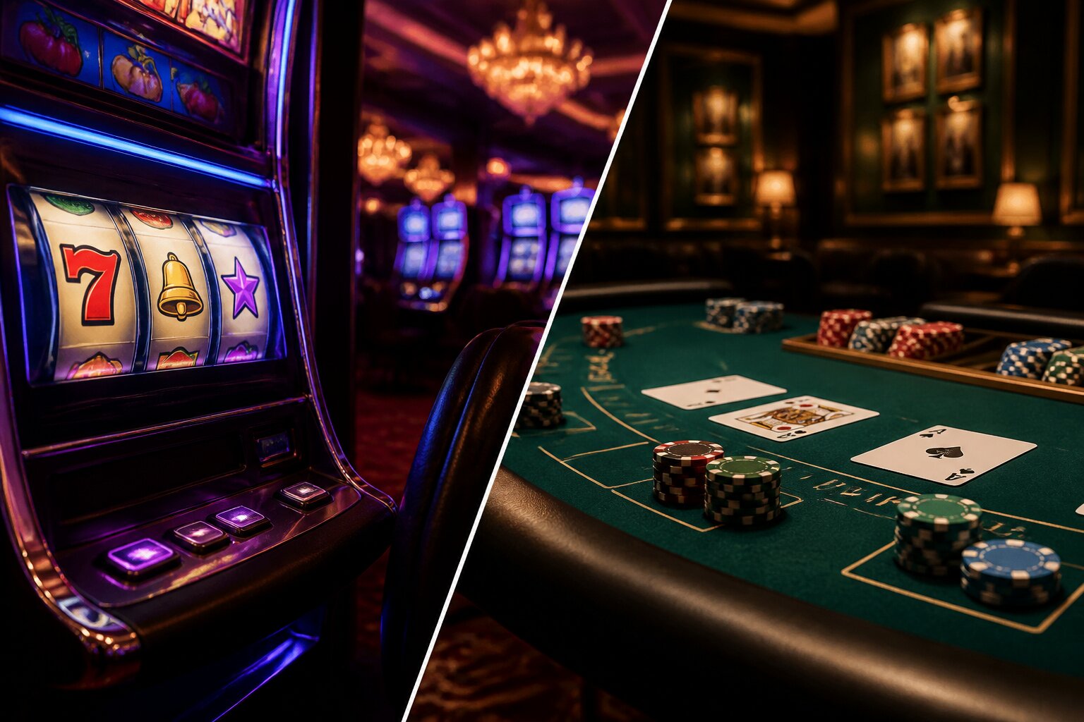 Slots vs Blackjack: Comparing Casino Games, Payouts & Experience