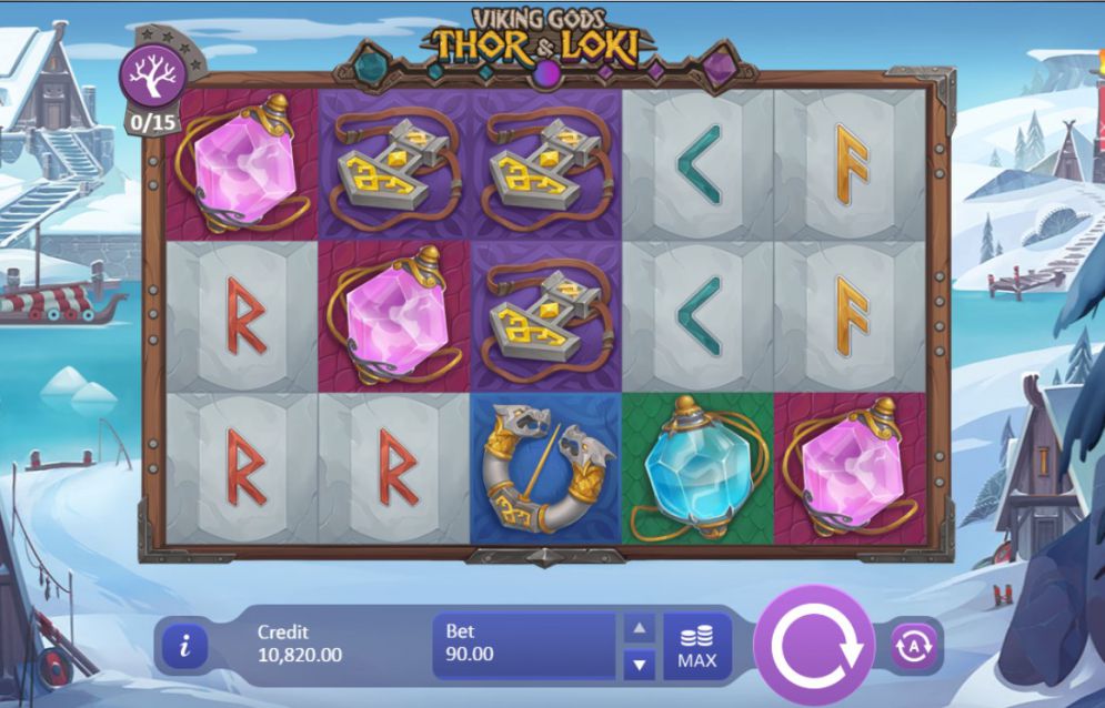 Viking Gods casino gameplay